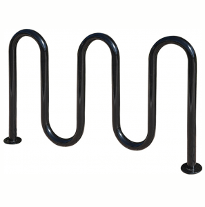 Black 7 bike wave rack