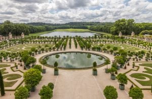 Beautiful garden in Versailles Palace