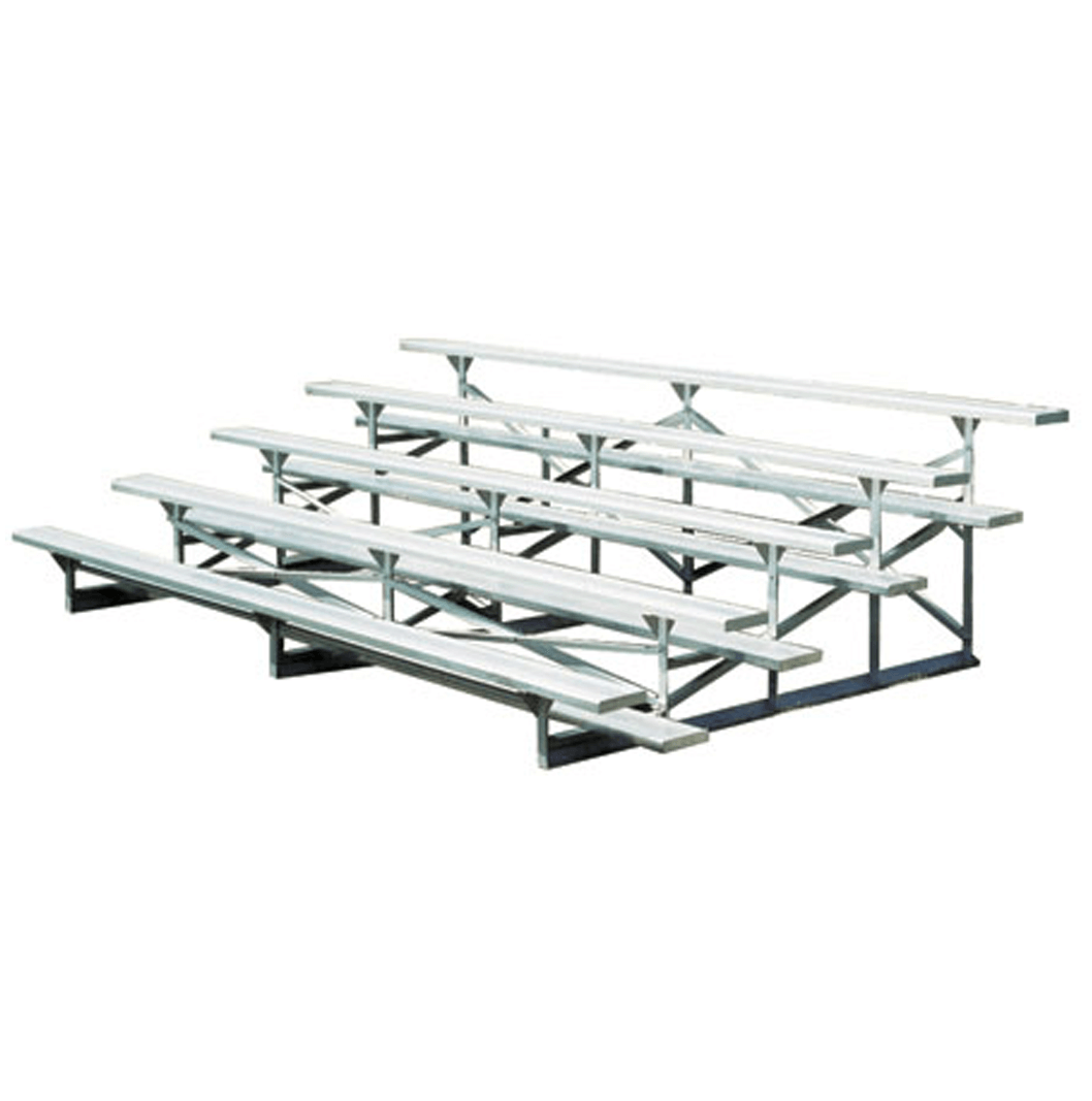 5 Row Galvanized Frame Bleachers Aluminum Terracast Products