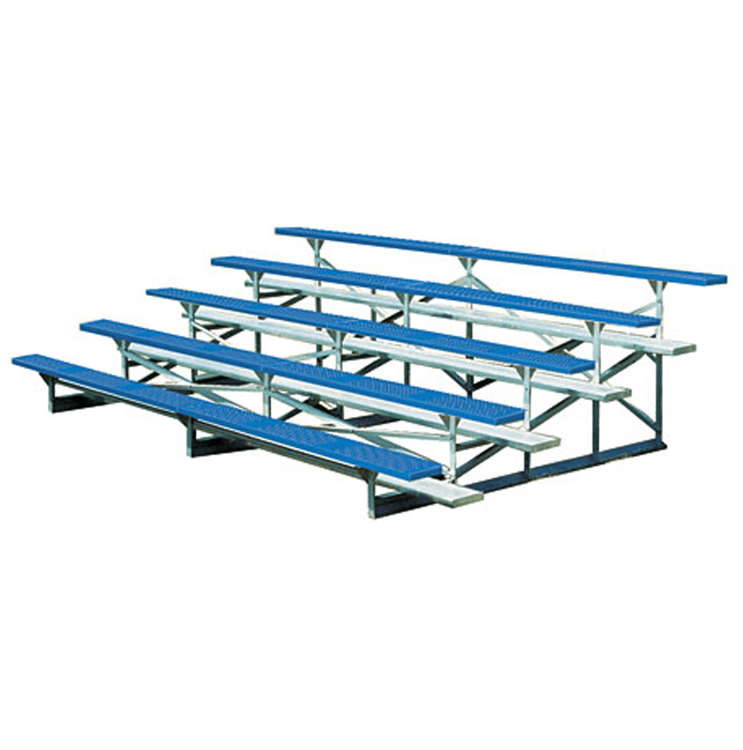 5 Row Galvanized Frame Bleachers Powder Coated Terracast Products