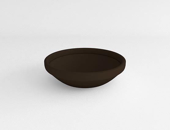 Low Bowl-Coco Brown-Side