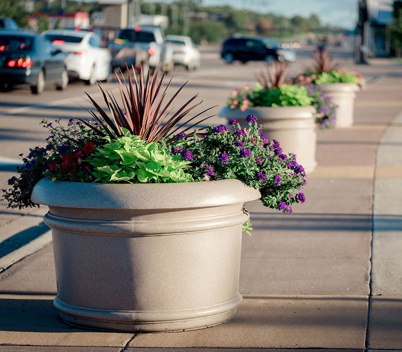 large outdoor flower pots, large planters online