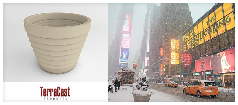 Can Resin Planters Withstand Winter - TerraCast Products